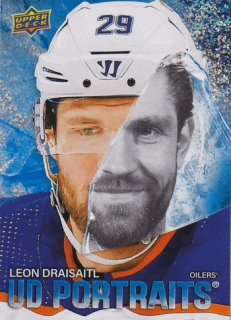 25-26 UD S1 - Leon DRAISAITL č. P-30 UD Portraits Speckle