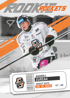25-26 TIPSPORT LIGA - Andrej ZUŠČÁK č. RR-02 Rookie Rockets